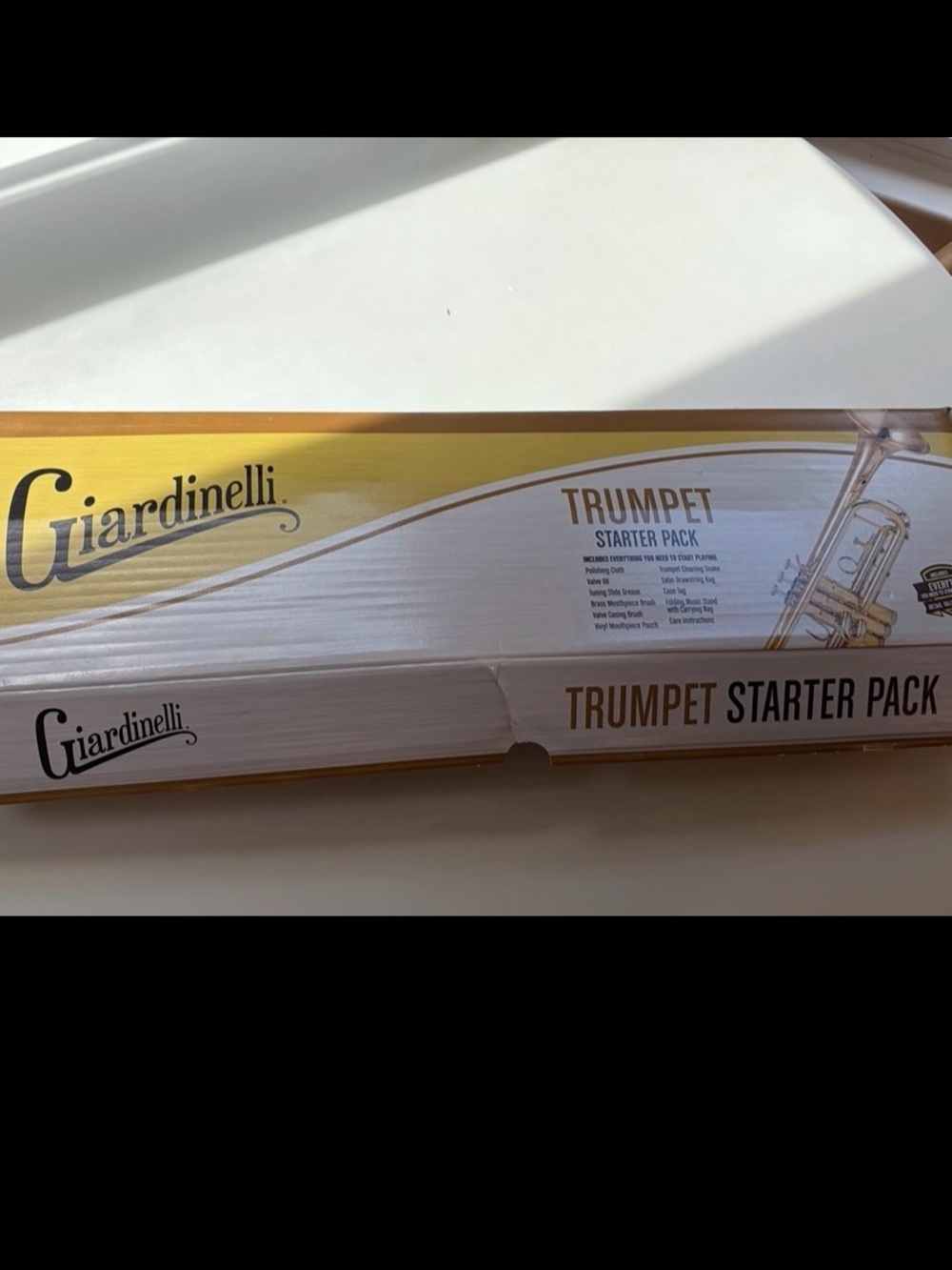 Trumpet Starter Pack in Gold and White NEW